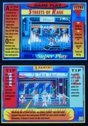 Sega Super Play: Streets of Rage gameplay card